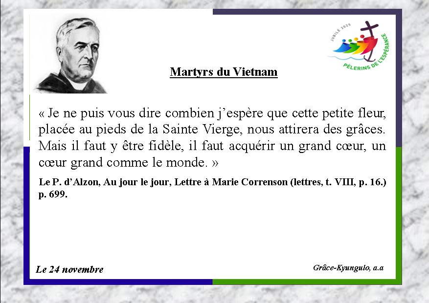 La pensée du jour (24 Novembre 2025)