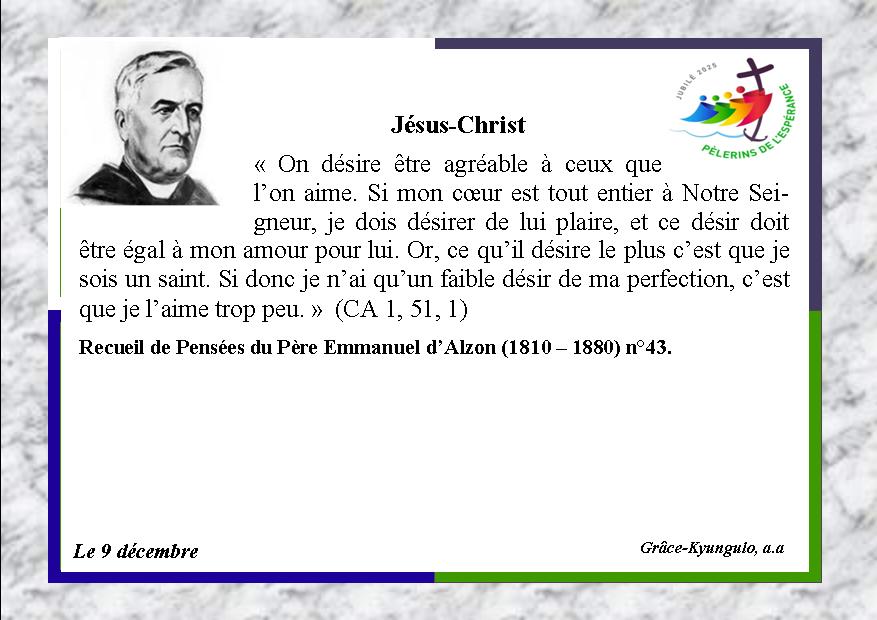 La pensée du jour (09 Décembre 2025)